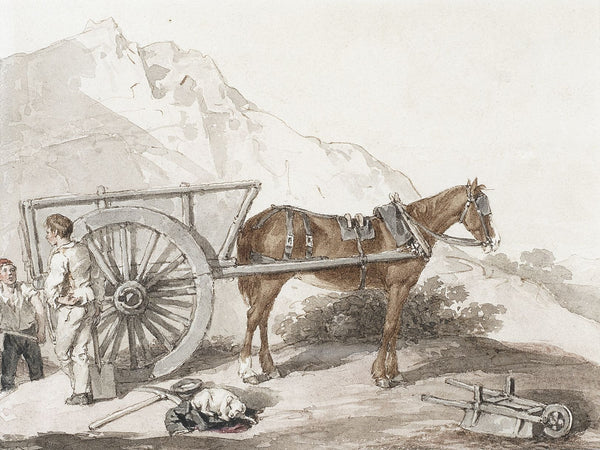 Workmen by a Gravel Pit, John Augustus Atkinson (1775 - 1833)