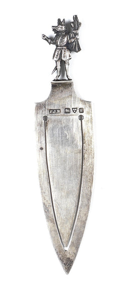 A silver Trusty Servant bookmark by F.J. Ross of Winchester, Chester, 1907