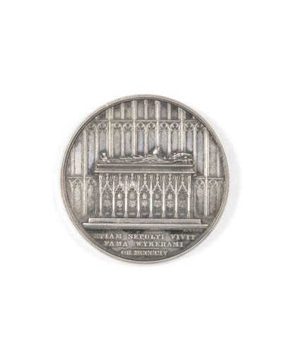 A silver 'Queen's Medal' by Benjamin Wyon, 1837, awarded to Francis A.T. Phillips in 1876