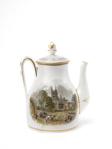 A porcelain teapot published by William Savage, probably by Copeland, circa 1860