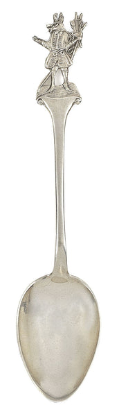 A Sterling silver Trusty Servant teaspoon by Barker Brothers, Birmingham, 1929