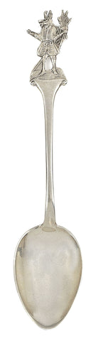A Sterling silver Trusty Servant teaspoon by Barker Brothers, Birmingham, 1929