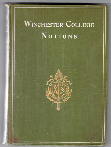 Winchester College Notions, by Three Beetleites, 1901, 1st ddition with inscription from author